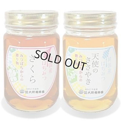 画像1: 純国産はちみつ450g×2本(さくら／天使のささやき)