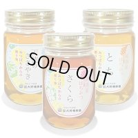 純国産はちみつ450g×3本(天使のささやき／さくら／とち)