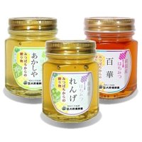 純国産はちみつ150g×3本(あかしや／れんげ／百華)